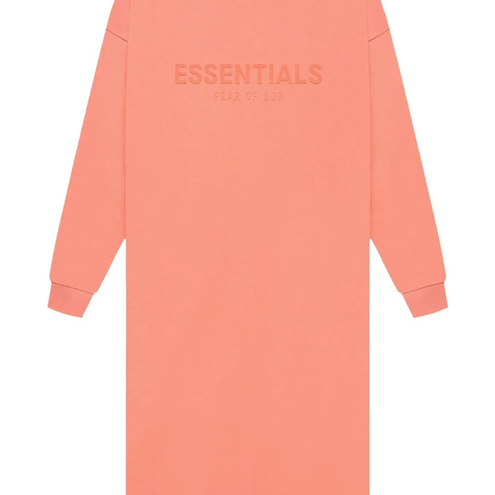 Essentials Coral Crewneck Tshirt Dress